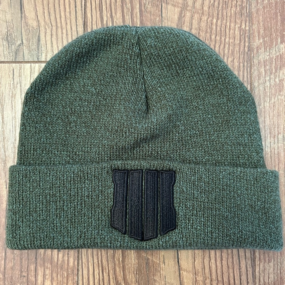 Call of Duty Black Ops 4 Warfare Beanie Hat Dark Green